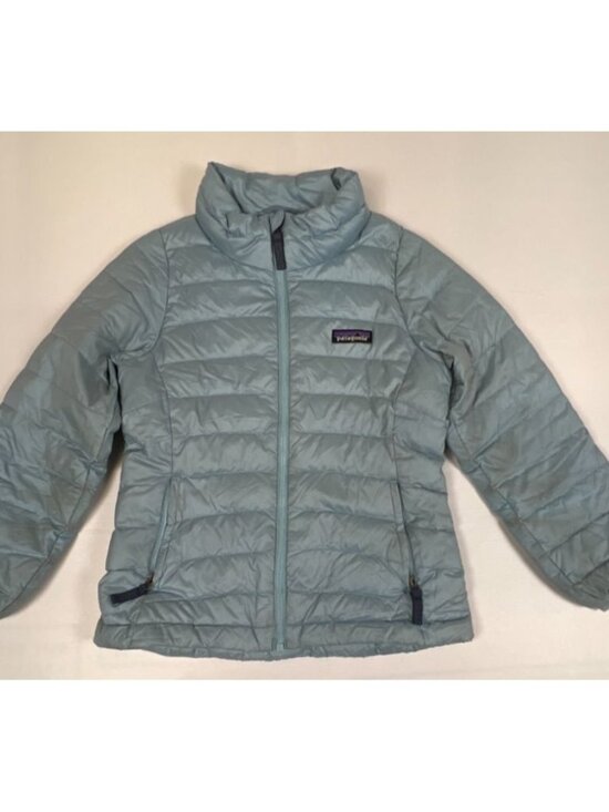 Patagonia Other - Patagonia Girls XS 5-6 Blue Down Sweater Full Zip Puffer Jacket